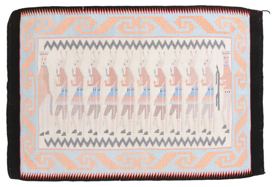5 x 7 Vintage Yeibichai Navajo-Style Rug 78934