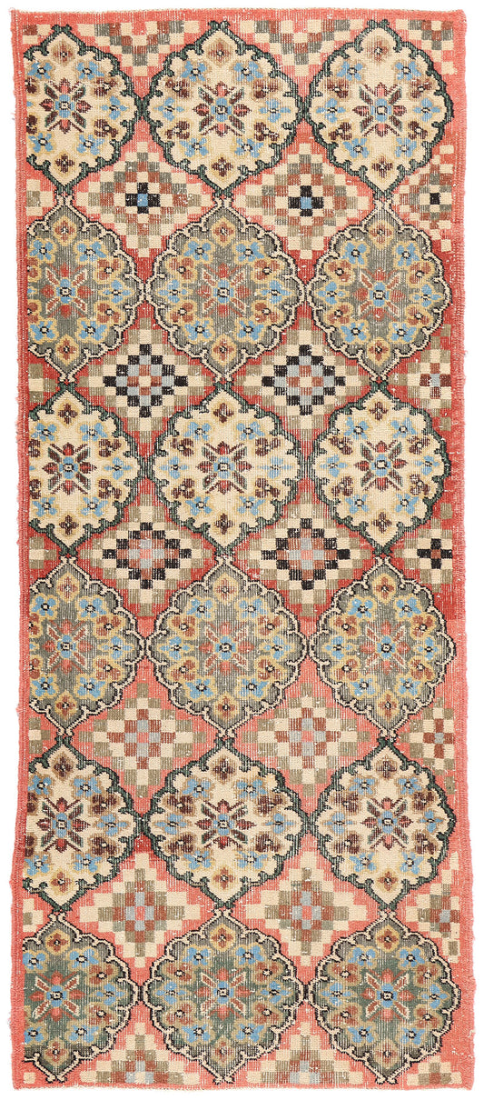 3 x 7 Zeki Muren Vintage Turkish Sivas Rug 52013