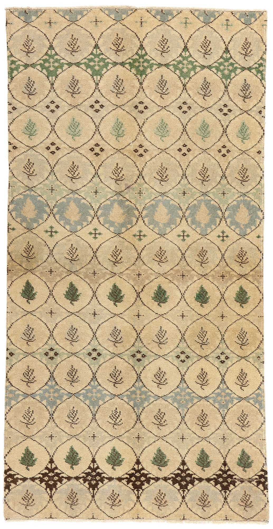 4 x 7 Vintage Turkish Sivas Rug 52150