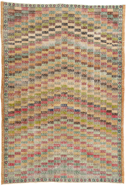 5 x 8 Zeki Muren Vintage Turkish Sivas Rug 51987