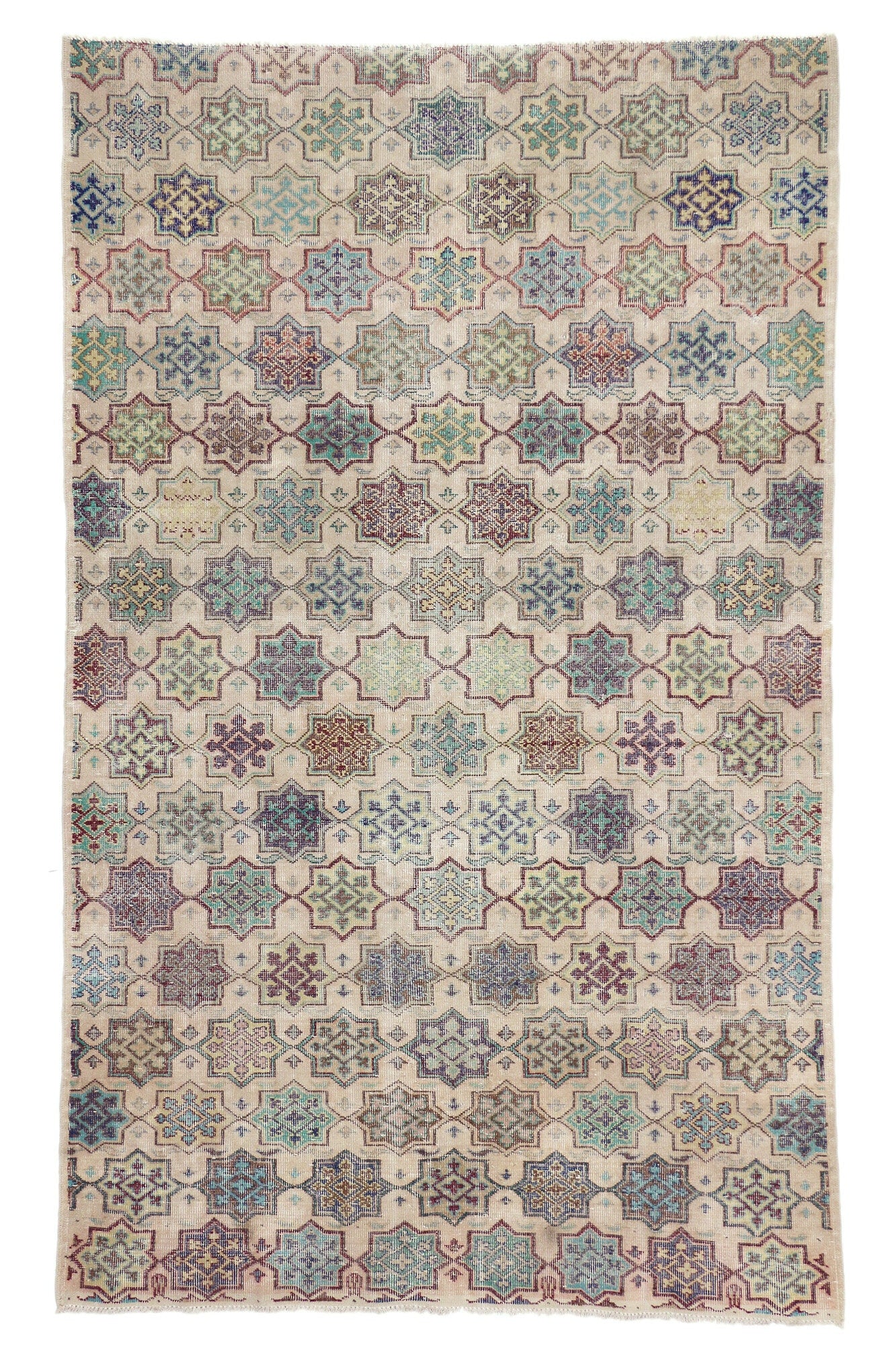 6 x 9 Vintage Turkish Sivas Rug 52005