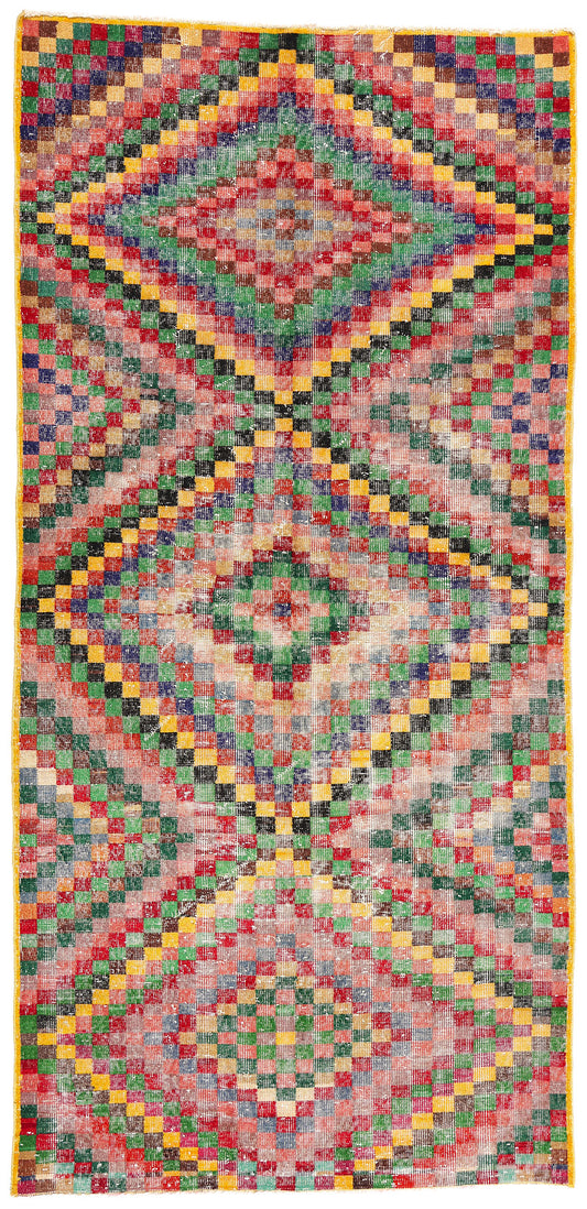 4 x 9 Zeki Muren Vintage Turkish Sivas Rug 53294