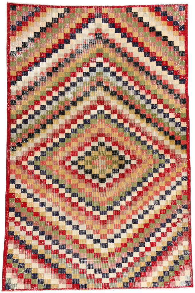 5 x 7 Zeki Muren Vintage Turkish Sivas Rug 53323