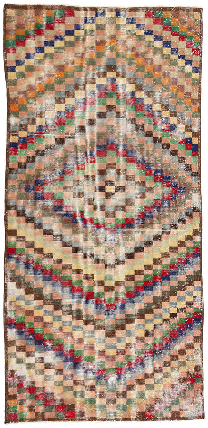 3 x 7 Zeki Muren Vintage Turkish Sivas Rug 53354