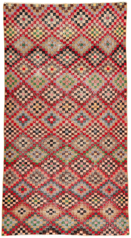 4 x 7 Zeki Muren Vintage Turkish Sivas Rug 53283