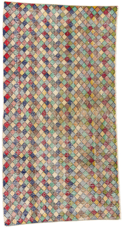 4 x 7 Zeki Muren Vintage Turkish Sivas Rug 53282