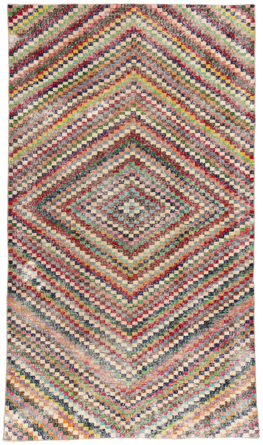 5 x 8 Zeki Muren Vintage Turkish Sivas Rug 53309