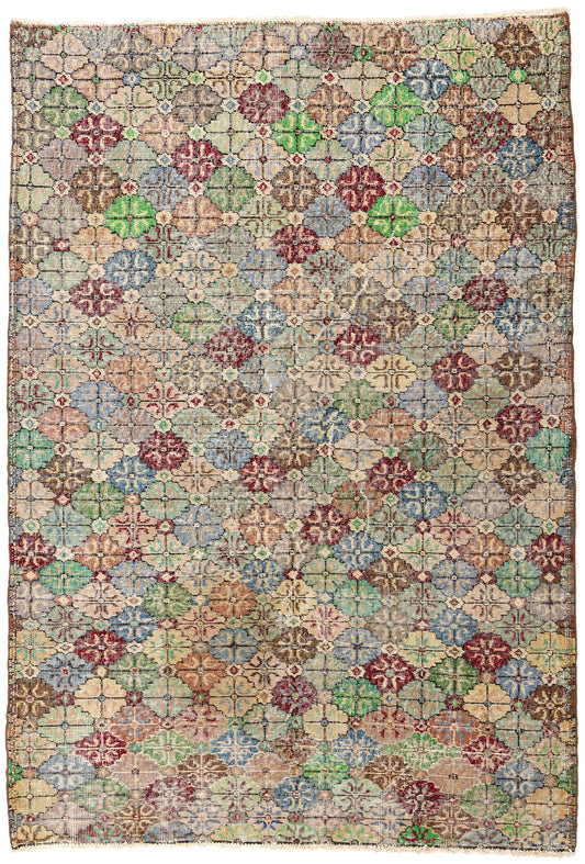 5 x 7 Zeki Muren Vintage Turkish Sivas Rug 51933