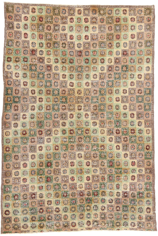 5 x 8 Zeki Muren Vintage Turkish Sivas Rug 51998