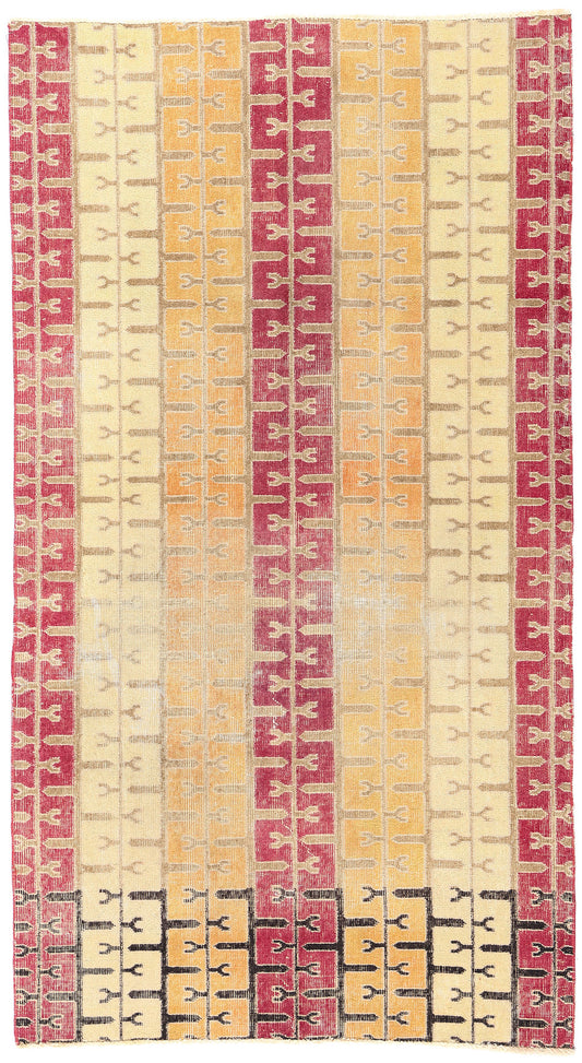 4 x 7 Zeki Muren Vintage Turkish Sivas Rug 51927