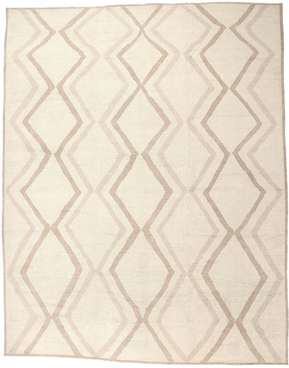 12 x 15 Organic Modern Zigzag Moroccan Rug 81082