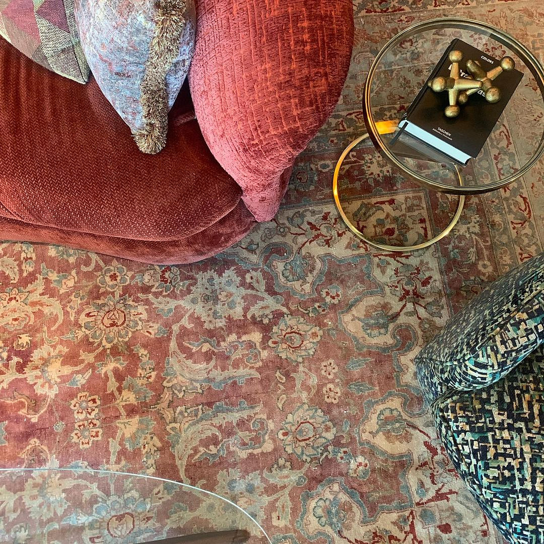 Antique Persian Kerman Rug