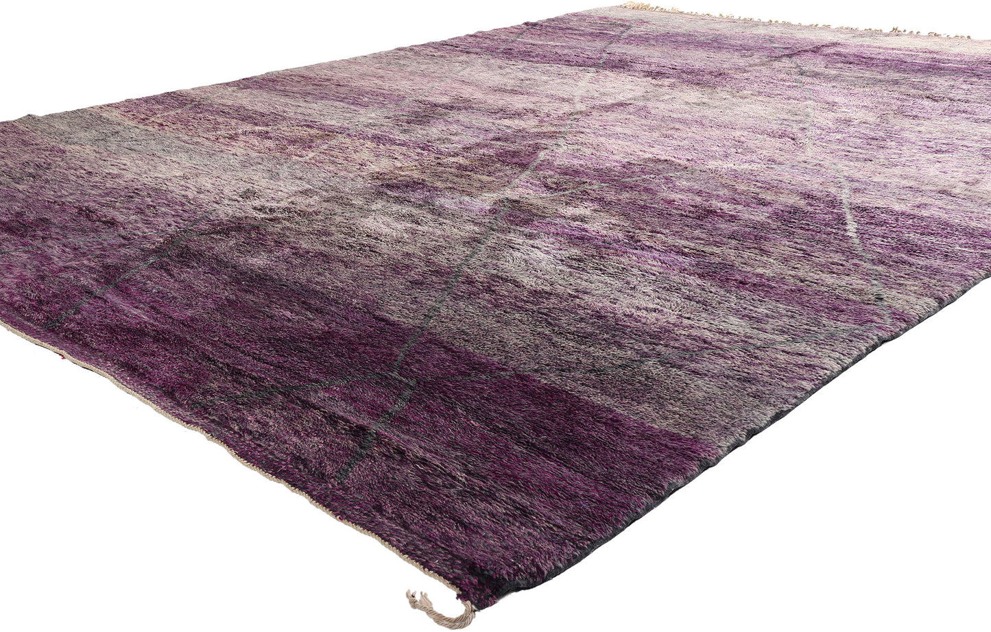 10 x 14 Purple Beni Mrirt Moroccan Rug 20524