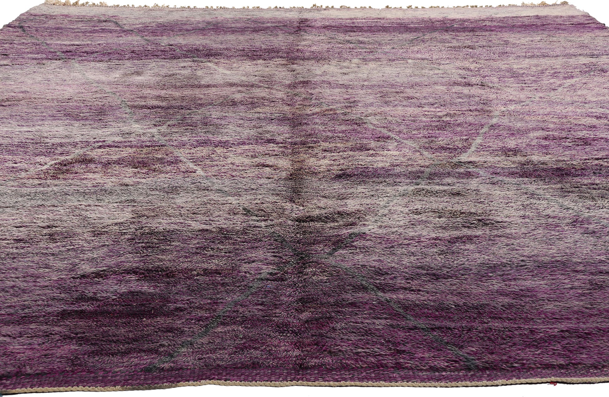 10 x 14 Purple Beni Mrirt Moroccan Rug 20524