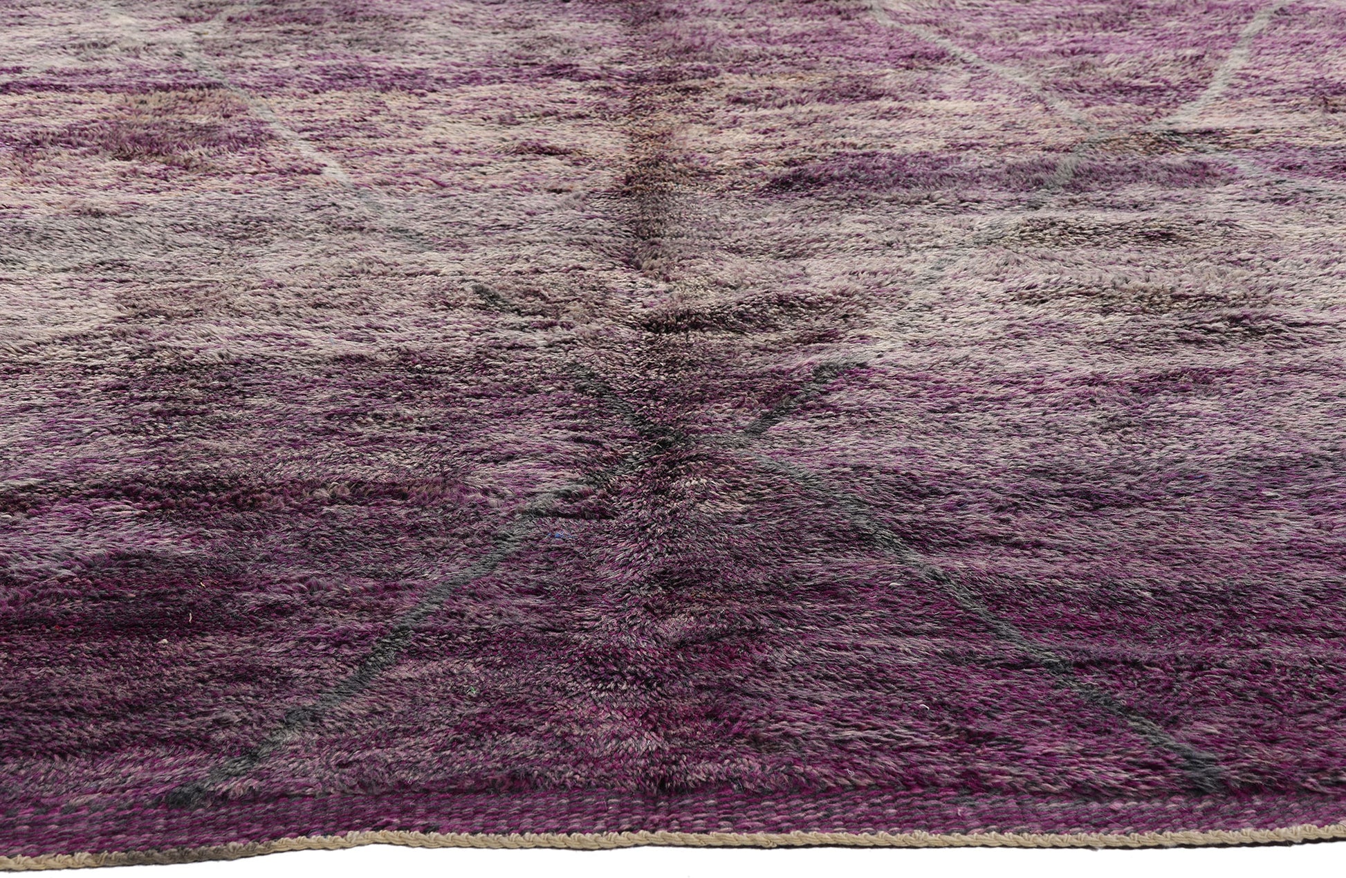 10 x 14 Purple Beni Mrirt Moroccan Rug 20524