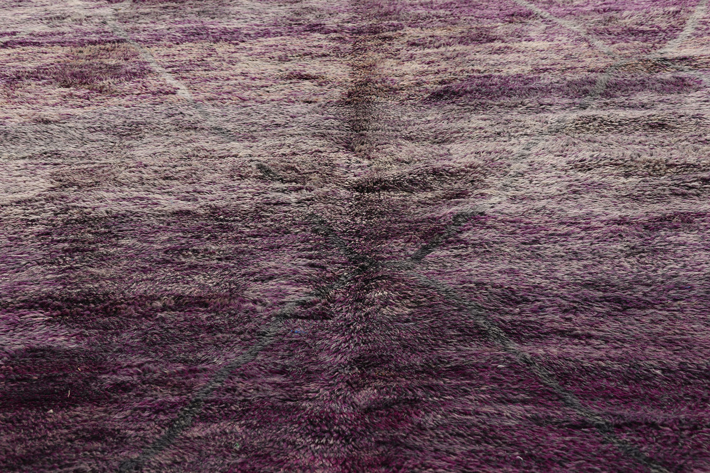 10 x 14 Purple Beni Mrirt Moroccan Rug 20524