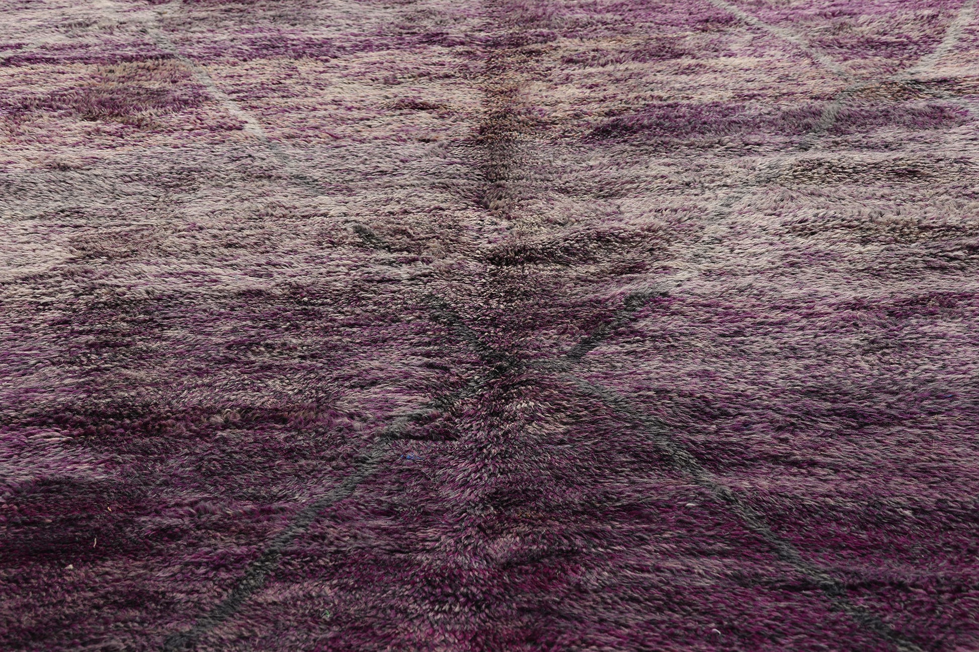 10 x 14 Purple Beni Mrirt Moroccan Rug 20524