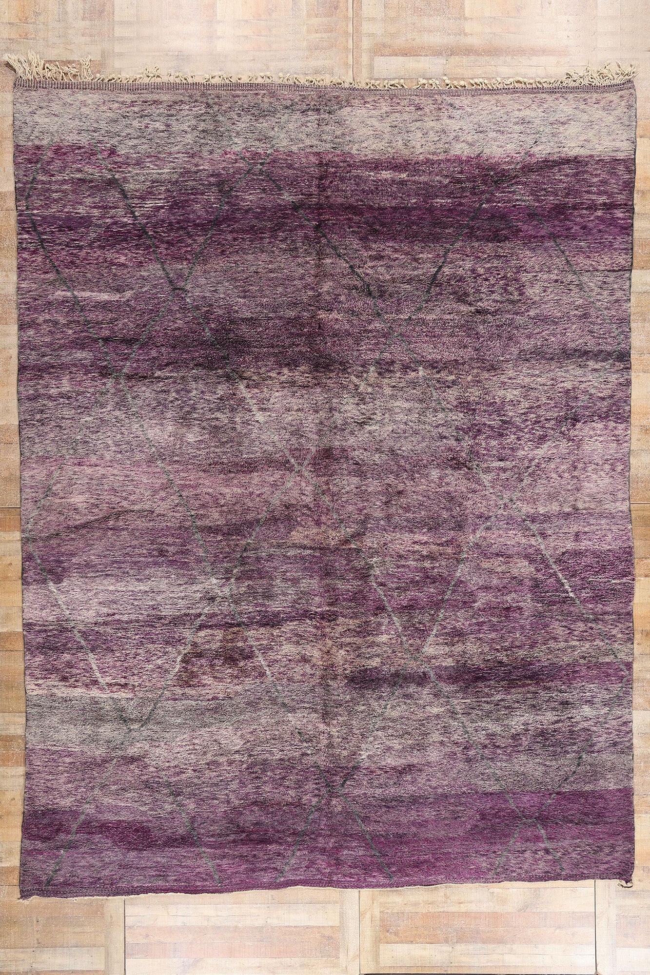 10 x 14 Purple Beni Mrirt Moroccan Rug 20524