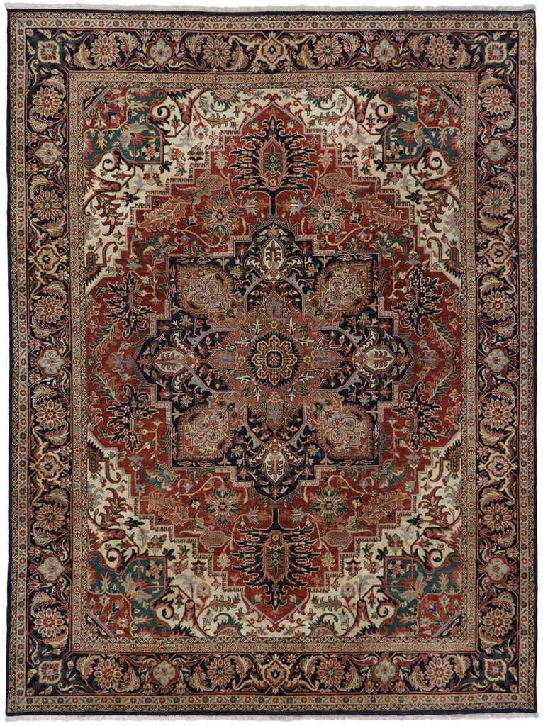 9 x 12 Vintage Heriz Rug 78144