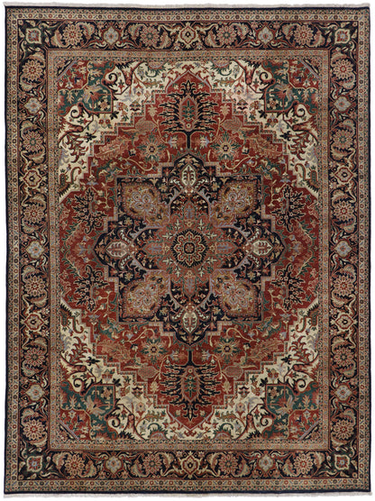 9 x 12 Vintage Heriz Rug 78144