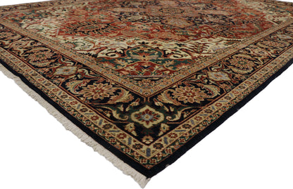 9 x 12 Vintage Heriz Rug 78144