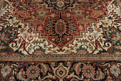 9 x 12 Vintage Heriz Rug 78144