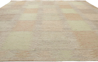 10 x 11 Earth-Tone Swedish Inspired Kilim Rug 30930