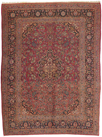 10 x 13 Antique Persian Kashan Rug 72017