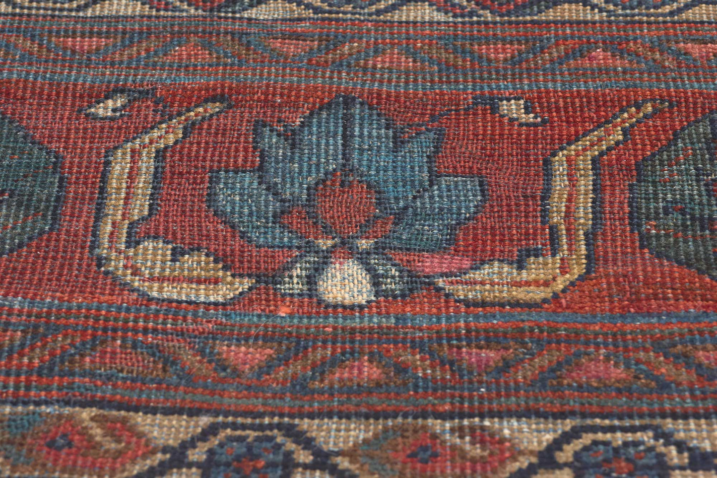 10 x 13 Antique Persian Mahal Rug 73069