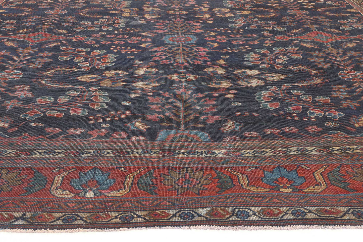 10 x 13 Antique Persian Mahal Rug 73069