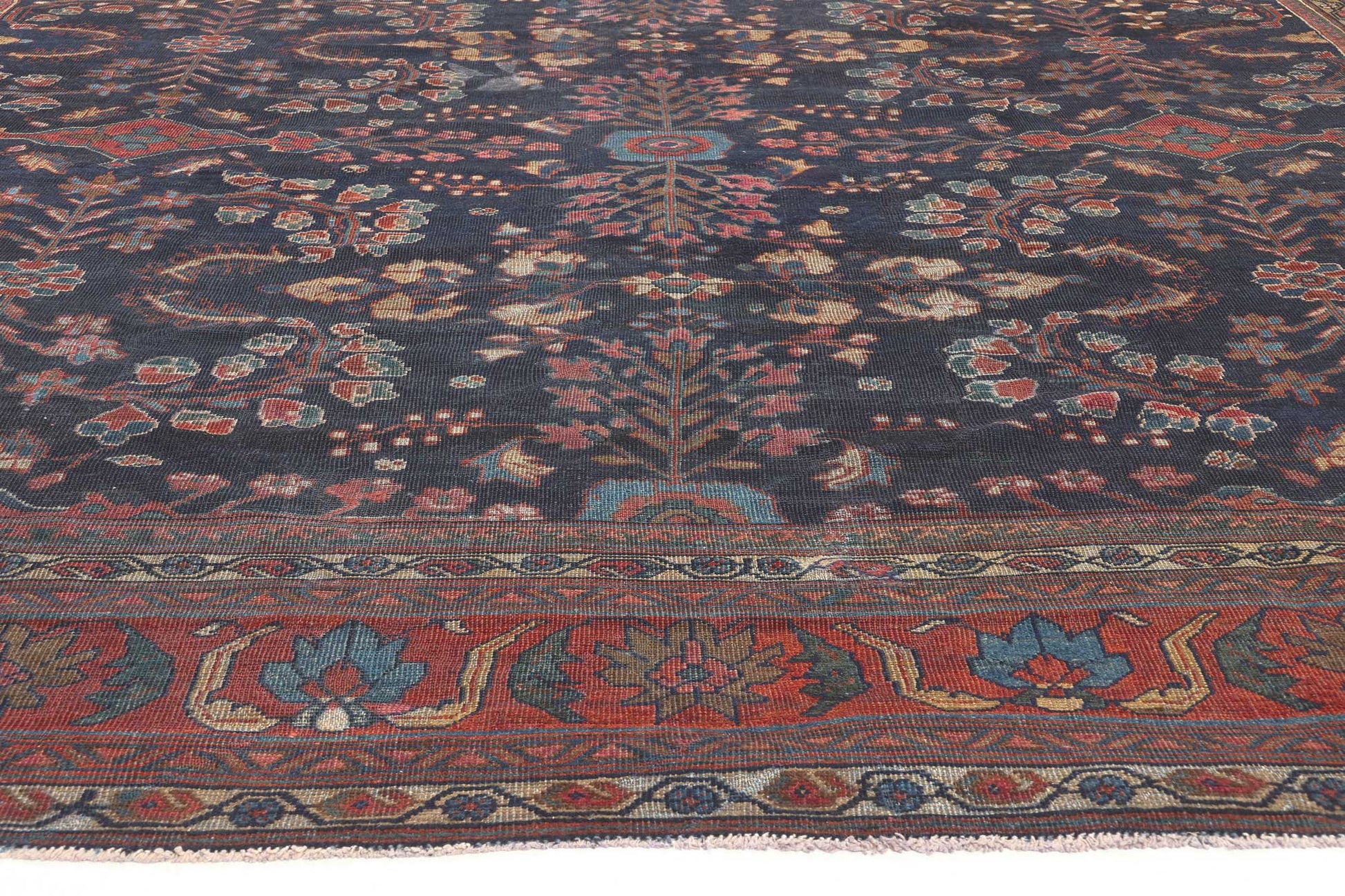 10 x 13 Antique Persian Mahal Rug 73069