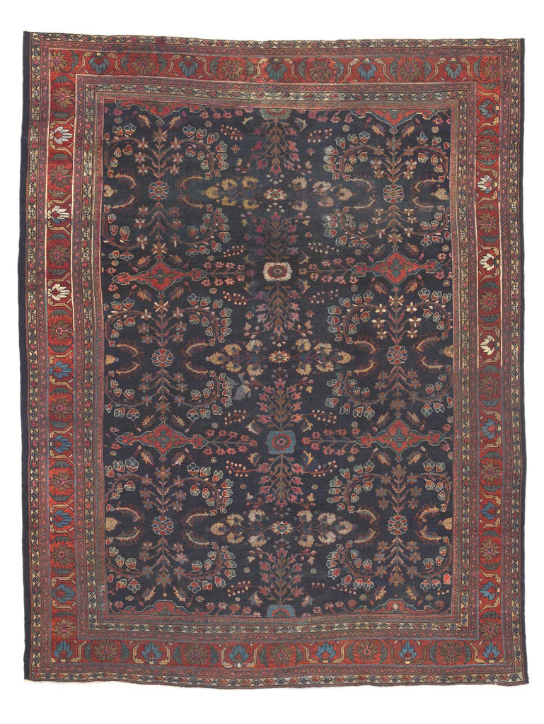10 x 13 Antique Persian Mahal Rug 73069