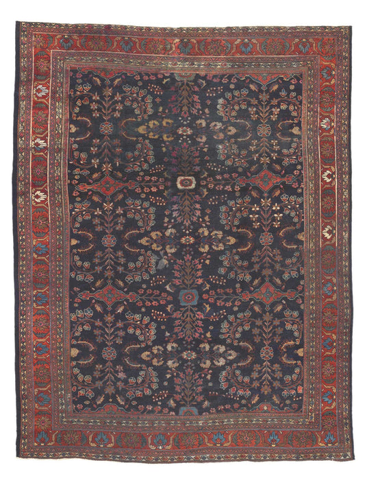 10 x 13 Antique Persian Mahal Rug 73069