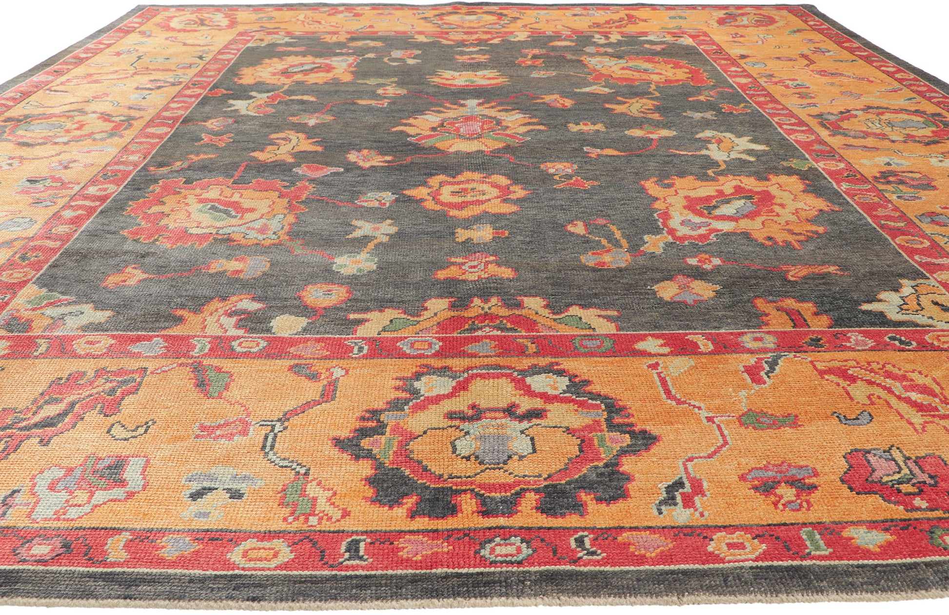 10 x 13 Colorful Turkish Oushak Rug 52430