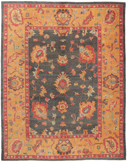 10 x 13 Colorful Turkish Oushak Rug 52430