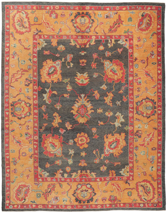 10 x 13 Colorful Turkish Oushak Rug 52430
