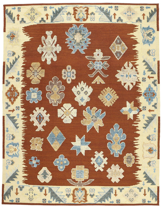 10 x 13 Oushak High-Low Rug 30892