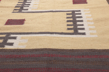 10 x 13 Scandinavian Modern Swedish Inspired Kilim Rug 30962