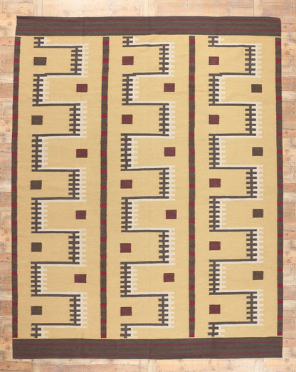 10 x 13 Scandinavian Modern Swedish Inspired Kilim Rug 30962