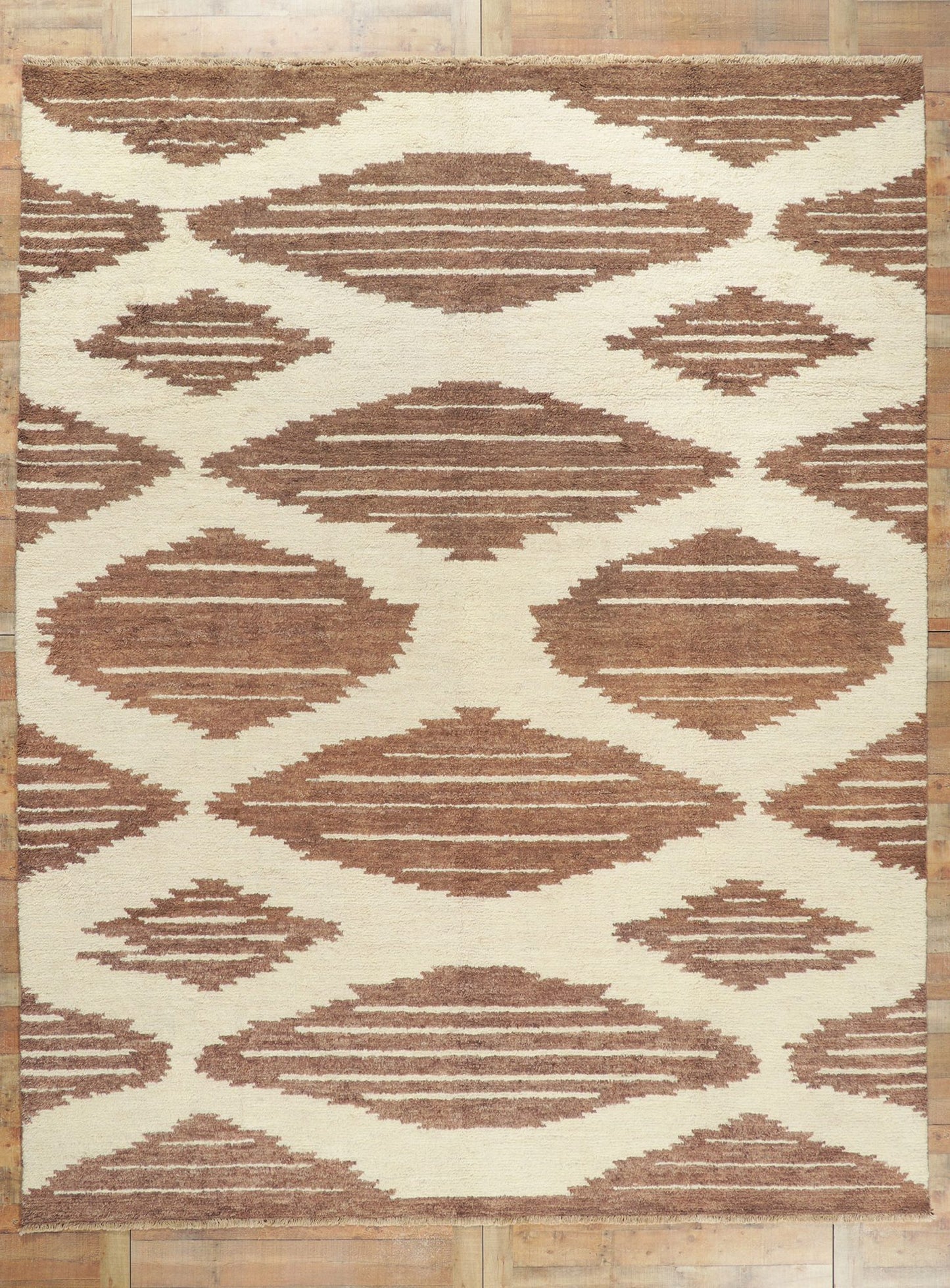 10 x 13 Modern Tribal Moroccan Rug 80383