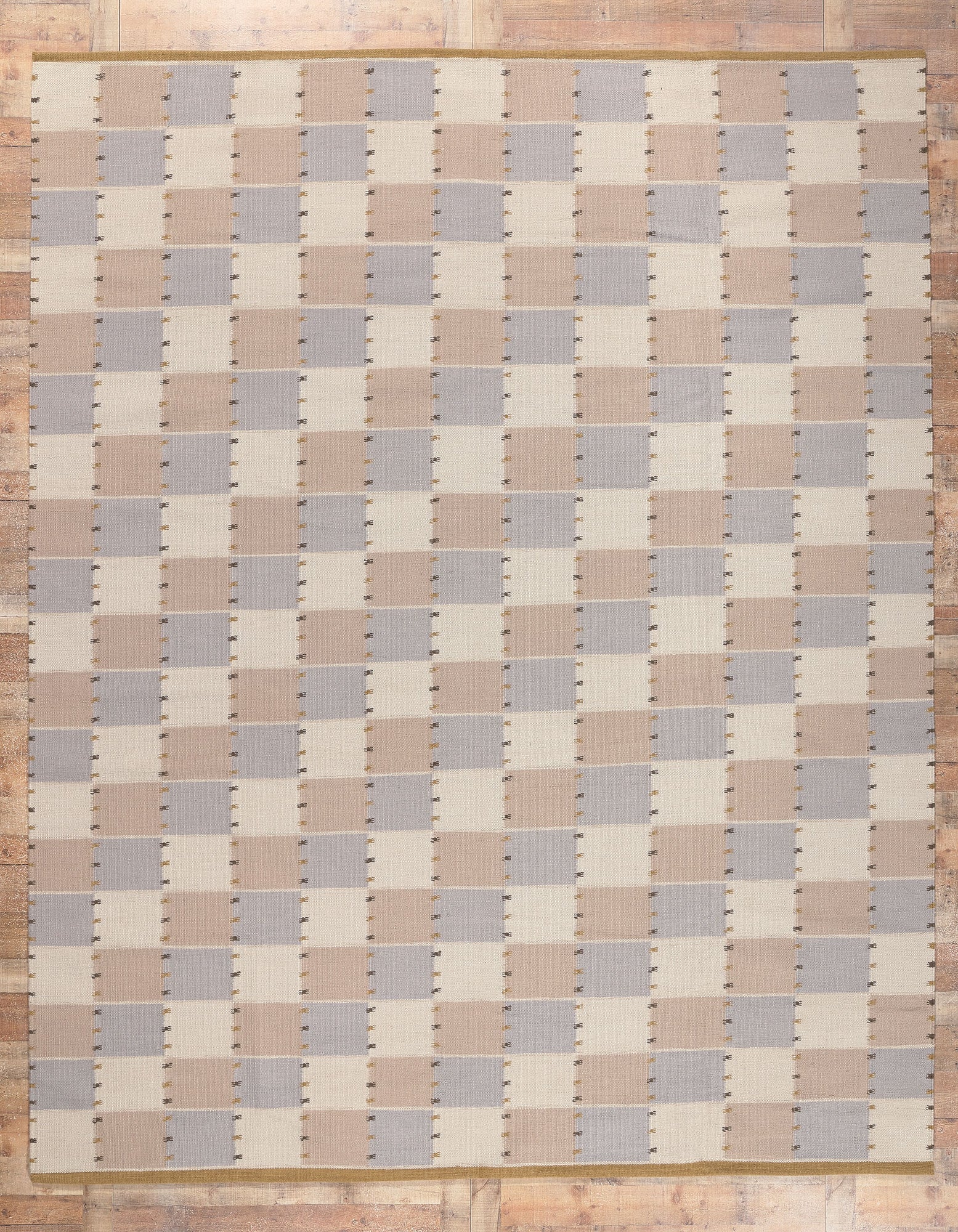 10 x 13 Scandinavian Modern Swedish Inspired Kilim Rug 30950