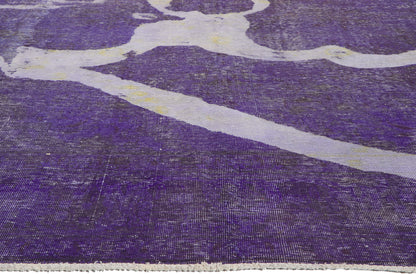 10 x 13 Vintage Overdyed Rug 80242