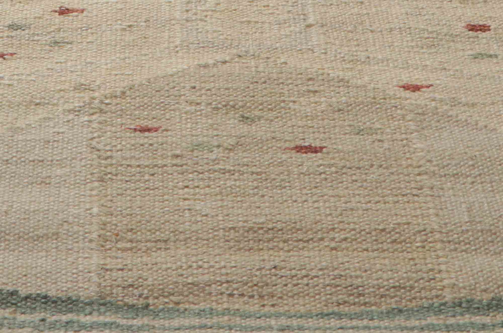 10 x 13 Scandinavian Modern Swedish Inspired Kilim Rug 30796