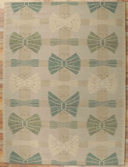 10 x 13 Scandinavian Modern Swedish Inspired Kilim Rug 30796