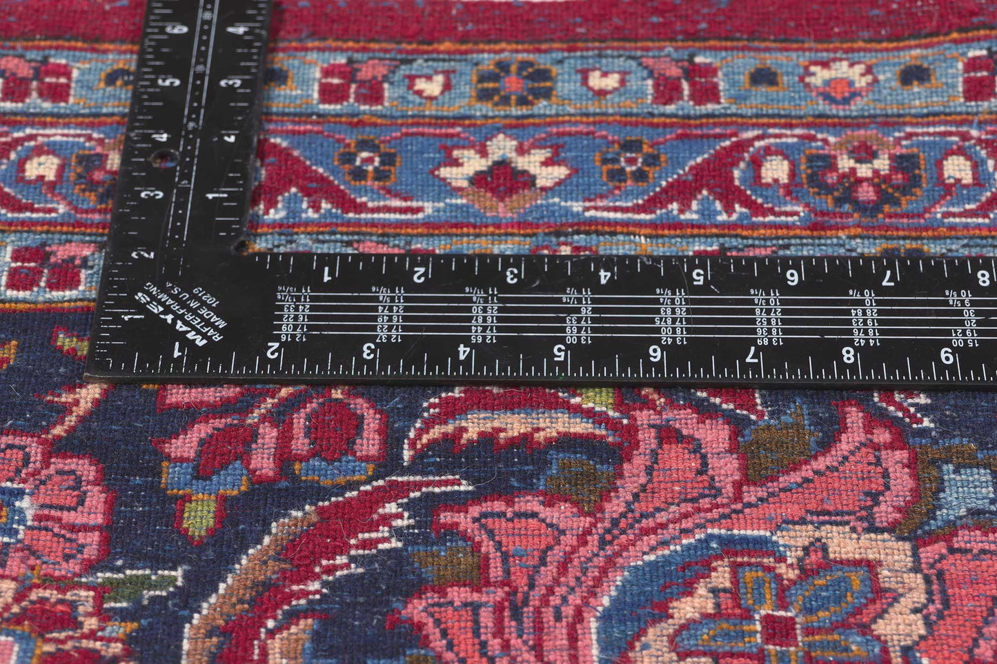 10 x 13 Vintage Persian Kashan Rug 60712
