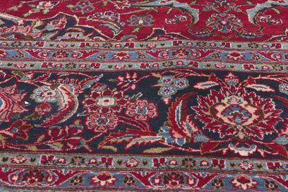 10 x 13 Vintage Persian Kashan Rug 60712