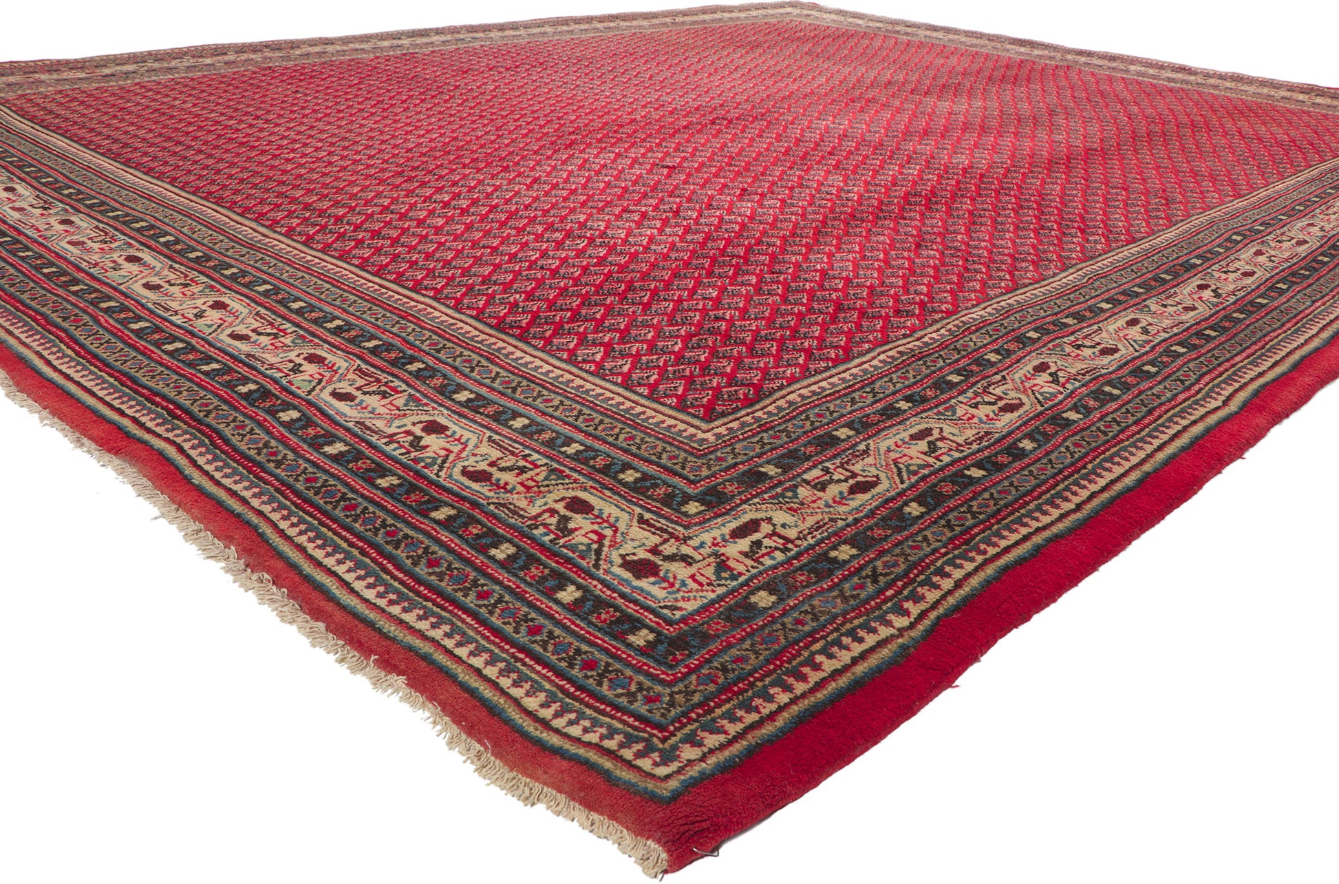 10 x 13 Vintage Persian Mahal Rug 75894