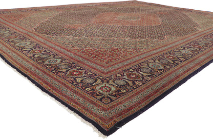 10 x 13 Vintage Persian Tabriz Rug 60998
