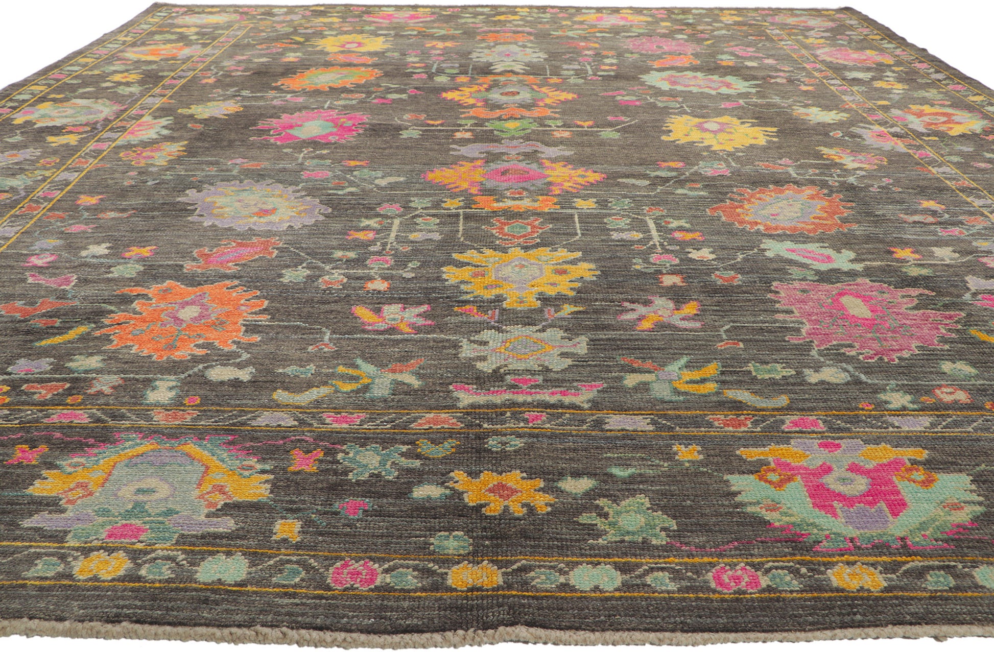 10 x 13 Colorful Turkish Oushak Rug 52218
