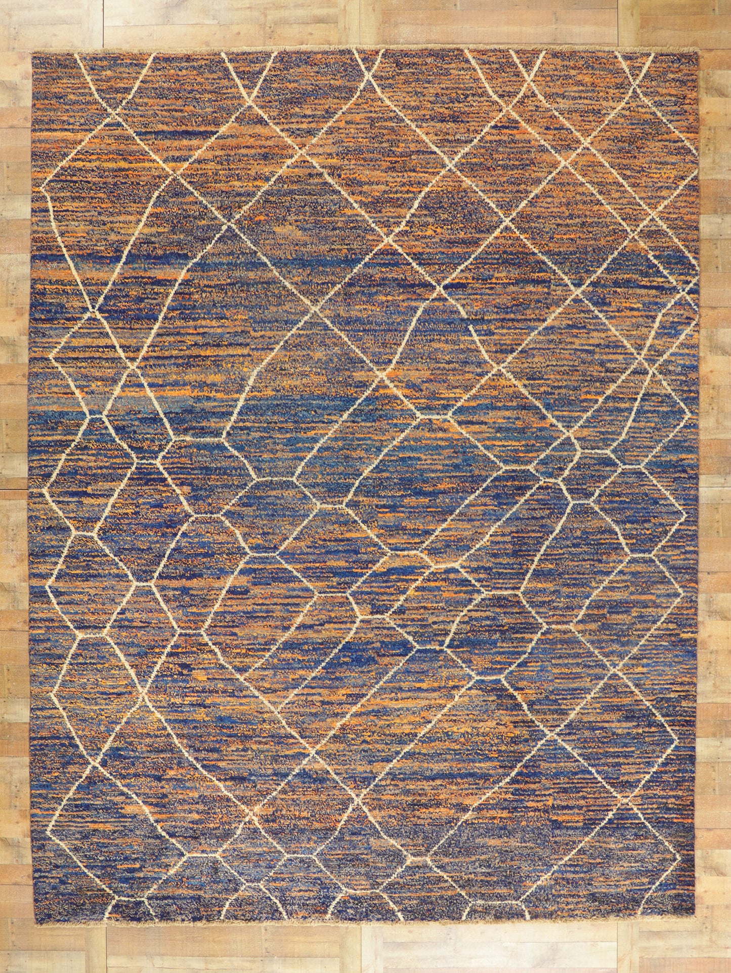 10 x 14 Abstract Moroccan Area Rug 80347